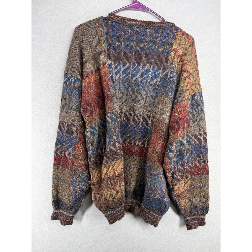 VTG INTI for George Alexander Mens L 100% Alpaca Handloomed in Bolivia Sweater - Picture 2 of 9